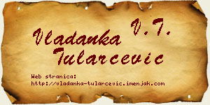 Vladanka Tularčević vizit kartica